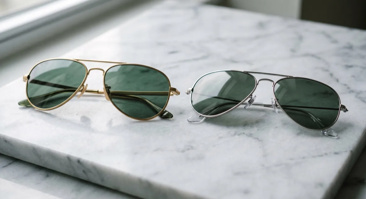 Rayban Aviator Titanium ดีกว่า Standard ไหม เปรียบเทียบทุกมิติจากช่างแว่น 10 ปี Rayban Aviator Titanium ดีกว่า Standard ไหม เปรียบเทียบทุกมิ