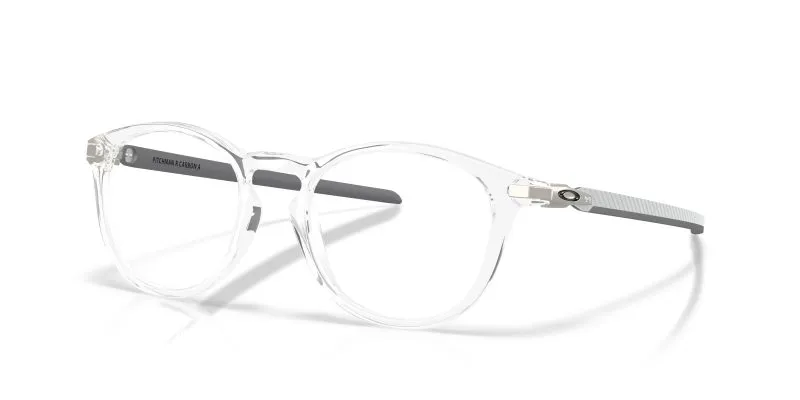 Oakley Pitchman R Carbon A OX8149F-03 Polished Clear Low Bridge Fit มุมเอียง 3/4