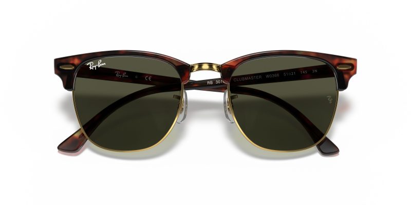 Rayban CLUBMASTER RB3016F-W0366 - Folded View