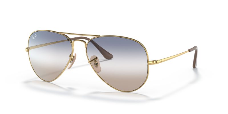 Rayban AVIATOR METAL II RB3689-001/GD - Quarter View