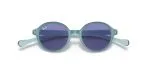 RJ9075SF_709776_cfr Rayban Junior RJ9075SF Light Blue Rubber close-up ด้านหน้า