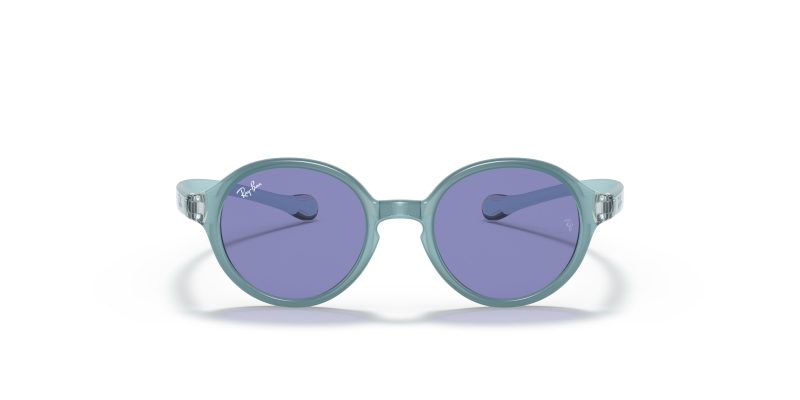 แว่นกันแดดเด็ก Rayban Junior RJ9075SF Light Blue Rubber ทรง Phantos ขนาด 46 ด้านหน้า