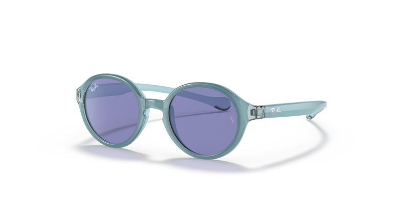 Rayban Junior RJ9075SF Light Blue Rubber มุมเอียง 3/4