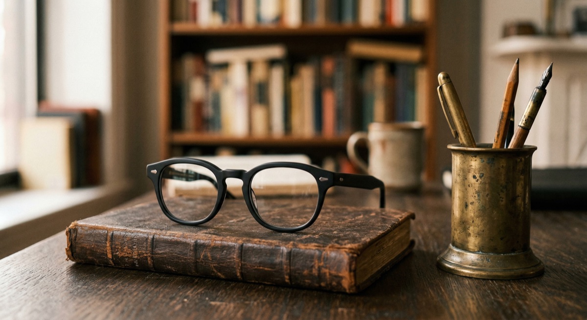 Moscot Jared รีวิว คู่มือเลือกไซส์และสี ตรงจากช่างแว่น 10 ปี 2026 Moscot Jared กรอบแว่นทรงกลม Matte Black acetate สไตล์ New York วินเทจ