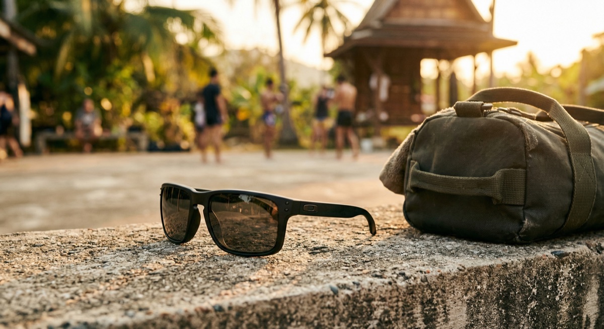 แว่น Oakley ผู้ชาย หน้ายาว ใส่รุ่นไหนดี คู่มือเลือกกรอบที่ใช่จากช่างแว่น 10 ปี 2026 แว่น Oakley ผู้ชาย หน้ายาว Holbrook Matte Black Prizm Black