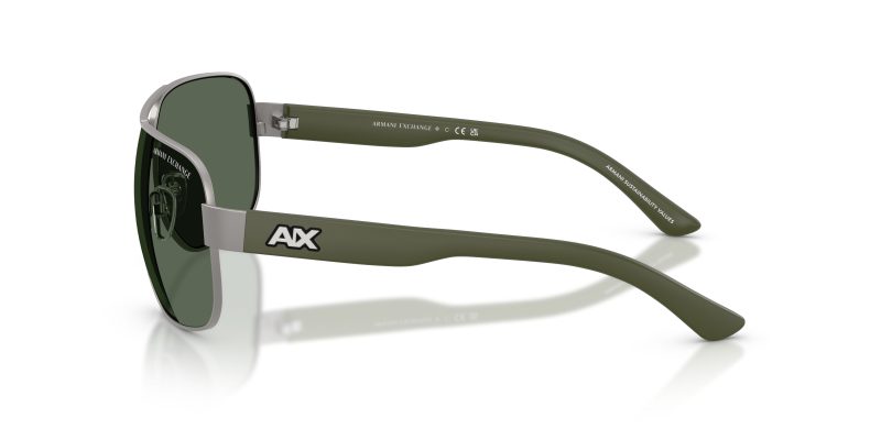 แว่นกันแดด Armani Exchange AX2012S 600371 มุมข้าง ลายโลโก้ AX บนขาแว่น