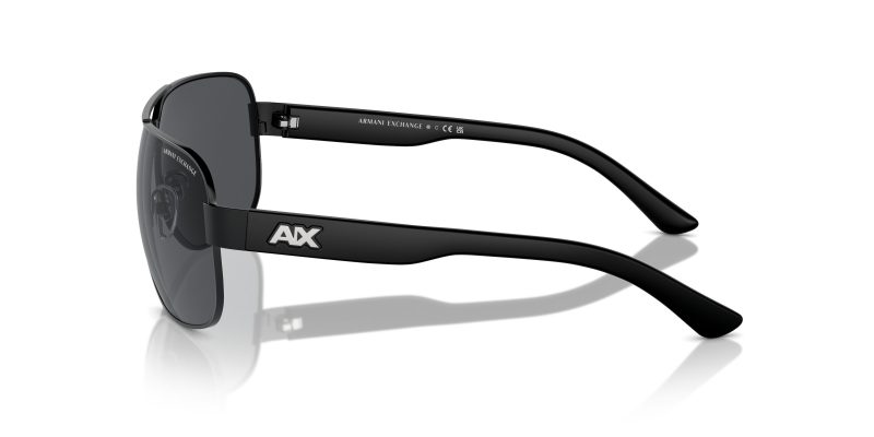 แว่นกันแดด Armani Exchange AX2012S 606387 มุมข้าง ลายโลโก้ AX บนขาแว่น