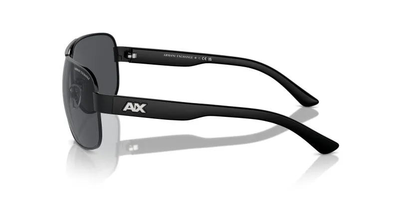 แว่นกันแดด Armani Exchange AX2012S 606387 มุมข้าง ลายโลโก้ AX บนขาแว่น
