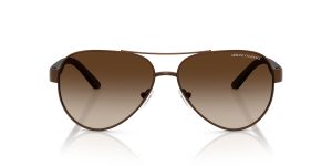 Armani Exchange AX2034S 605813 แว่นกันแดด สีน้ำตาลเข้มด้าน สำหรับผู้ชาย