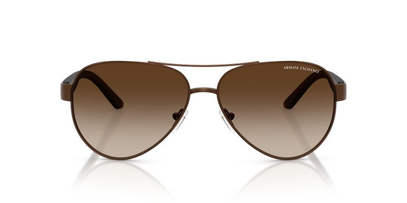 Armani Exchange AX2034S 605813 แว่นกันแดด สีน้ำตาลเข้มด้าน สำหรับผู้ชาย