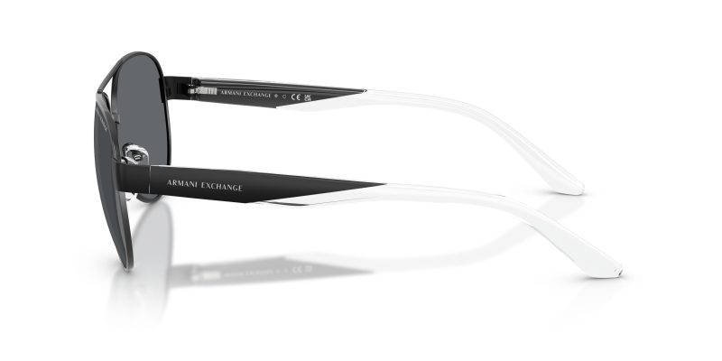 แว่นกันแดด Armani Exchange AX2034S 60636G มุมข้าง ลายโลโก้ AX บนขาแว่น