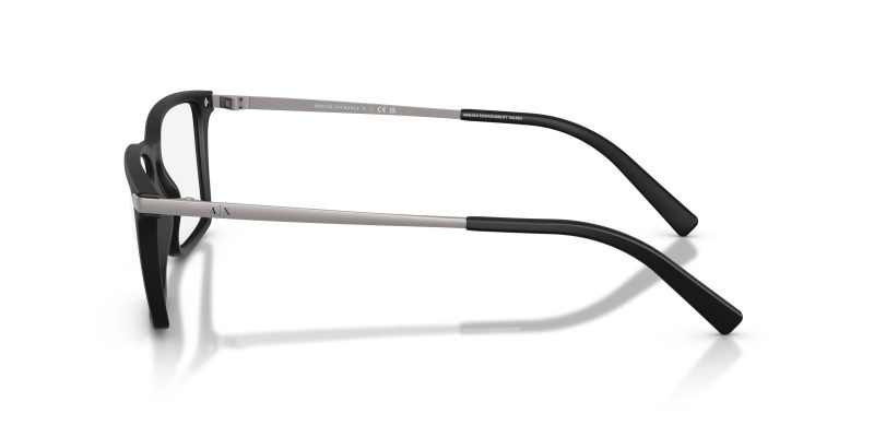 แว่นสายตา Armani Exchange AX3077 8001 มุมข้าง ดีไซน์ FOREVER YOUNG