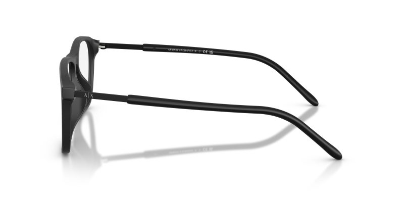 แว่นสายตา Armani Exchange AX3131F 8078 มุมข้าง ลายโลโก้ AX บนขาแว่น