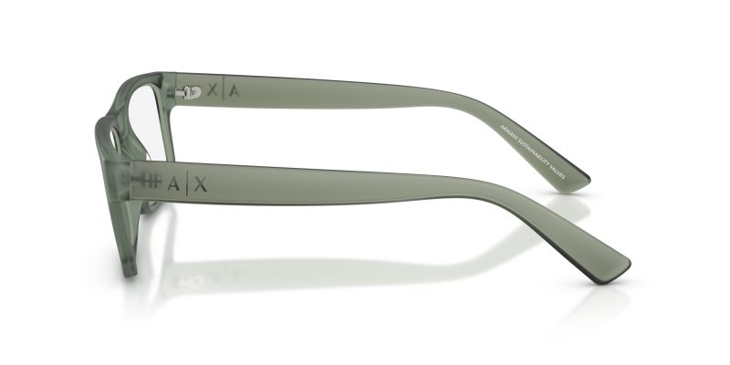 แว่นสายตา Armani Exchange AX3135F 8362 มุมข้าง ลายโลโก้ AX บนขาแว่น