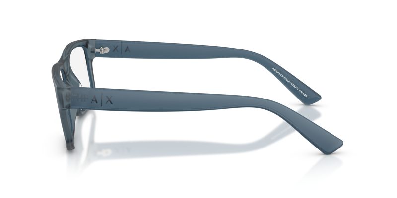 แว่นสายตา Armani Exchange AX3135F 8392 มุมข้าง ลายโลโก้ AX บนขาแว่น