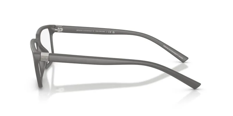 แว่นสายตา Armani Exchange AX3137U 8400 มุมข้าง ลายโลโก้ AX บนขาแว่น