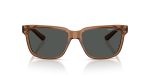 Armani Exchange AX4026S 835887 แว่นกันแดด สีน้ำตาลโปร่งใสประกาย สำหรับผู้ชาย