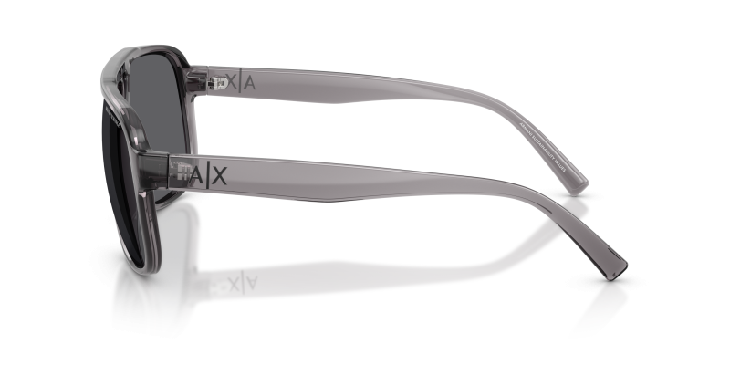 แว่นกันแดด Armani Exchange AX4104S 823981 มุมข้าง ลายโลโก้ AX บนขาแว่น