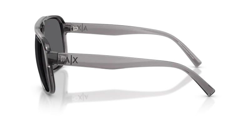 แว่นกันแดด Armani Exchange AX4104S 823981 มุมข้าง ลายโลโก้ AX บนขาแว่น