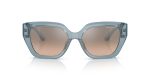 Armani Exchange AX4125SU 82408Z แว่นกันแดด สีฟ้าโปร่งใสแวววาว สำหรับผู้หญิง