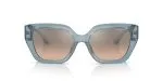 Armani Exchange AX4125SU 82408Z แว่นกันแดด สีฟ้าโปร่งใสแวววาว สำหรับผู้หญิง