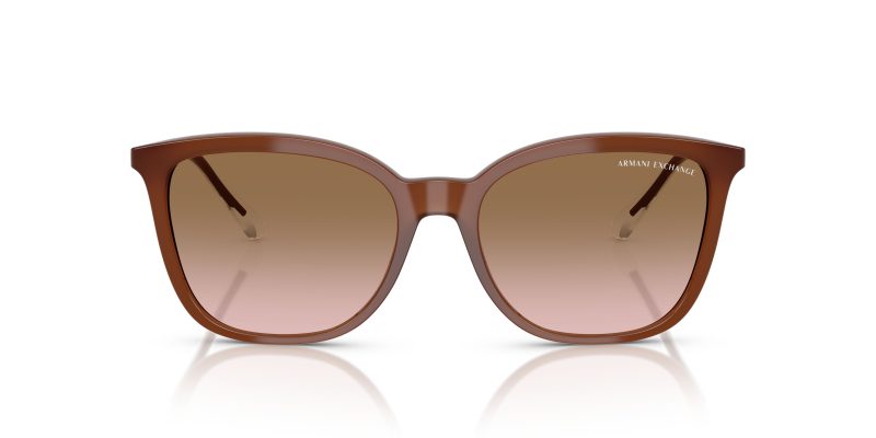 Armani Exchange AX4151SF 836511 แว่นกันแดด สีน้ำตาลเข้มน้ำนม สำหรับผู้หญิง
