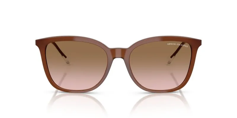 Armani Exchange AX4151SF 836511 แว่นกันแดด สีน้ำตาลเข้มน้ำนม สำหรับผู้หญิง Armani Exchange AX4151SF 836511 แว่นกันแดด สีน้ำตาลเข้มน้ำนม สำหรับผู้หญิง