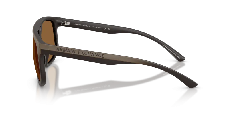 แว่นกันแดด Armani Exchange AX4161SU 839173 มุมข้าง ลายโลโก้ AX บนขาแว่น