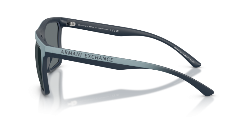 แว่นกันแดด Armani Exchange AX4162SU 839080 มุมข้าง ลายโลโก้ AX บนขาแว่น