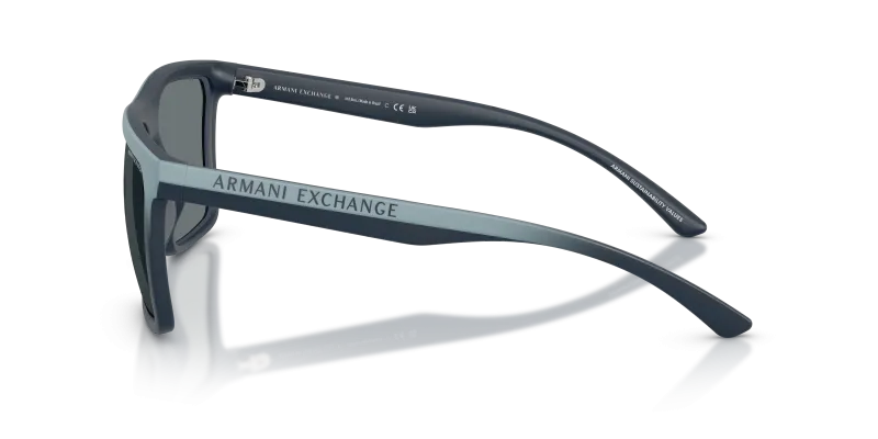 แว่นกันแดด Armani Exchange AX4162SU 839080 มุมข้าง ลายโลโก้ AX บนขาแว่น