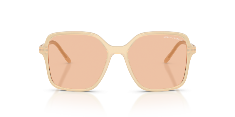 Armani Exchange AX4163SF 836673 แว่นกันแดด สีโอปอลทุนดราแวววาว สำหรับผู้หญิง