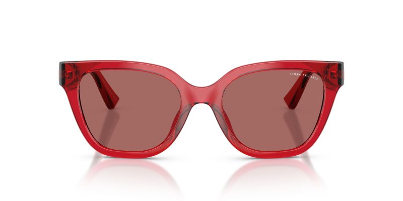 Armani Exchange AX4164SU 839369 แว่นกันแดด สีเชอร์รี่โปร่งใส สำหรับผู้หญิง