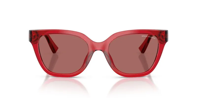 Armani Exchange AX4164SU 839369 แว่นกันแดด สีเชอร์รี่โปร่งใส สำหรับผู้หญิง Armani Exchange AX4164SU 839369 แว่นกันแดด สีเชอร์รี่โปร่งใส สำหรับผู้หญิง