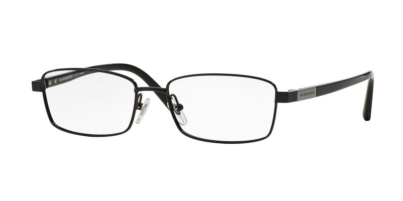 Burberry BE1287TD 1001 แว่นสายตาทรงสี่เหลี่ยมไทเทเนียมสีดำ สำหรับผู้ชาย