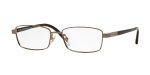 Burberry BE1287TD 1002 แว่นสายตาไทเทเนียมทอง Burberry ขัดสีขาฮาวานาเข้ม สำหรับผู้ชาย
