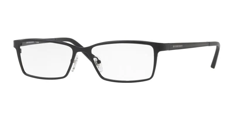 Burberry BE1292TD 1007 แว่นสายตาทรงสี่เหลี่ยมไทเทเนียมดำด้าน สำหรับผู้ชาย Burberry BE1292TD 1007 แว่นสายตาทรงสี่เหลี่ยมไทเทเนียมดำด้าน สำหรับผู้ชาย