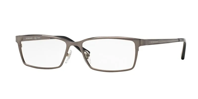 Burberry BE1292TD 1008 แว่นสายตาทรงสี่เหลี่ยมไทเทเนียมกันเมทัลขัดสี สำหรับผู้ชาย Burberry BE1292TD 1008 แว่นสายตาทรงสี่เหลี่ยมไทเทเนียมกันเมทัลขัดสี สำหรับผู้ชาย