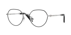 Burberry BE1388D 1230 แว่นสายตาโลหะดำทรงกลม สำหรับผู้ชาย
