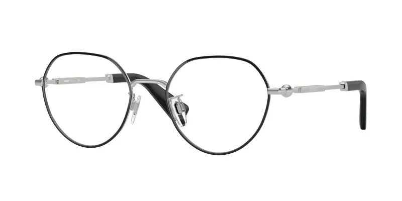 Burberry BE1388D 1230 แว่นสายตาโลหะดำทรงกลม สำหรับผู้ชาย Burberry BE1388D 1230 แว่นสายตาโลหะดำทรงกลม สำหรับผู้ชาย
