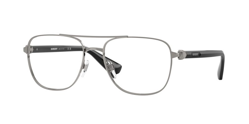 แว่นสายตา Burberry BE1396 1003 สีกันเมทัลทรงนักบิน สำหรับผู้ชาย