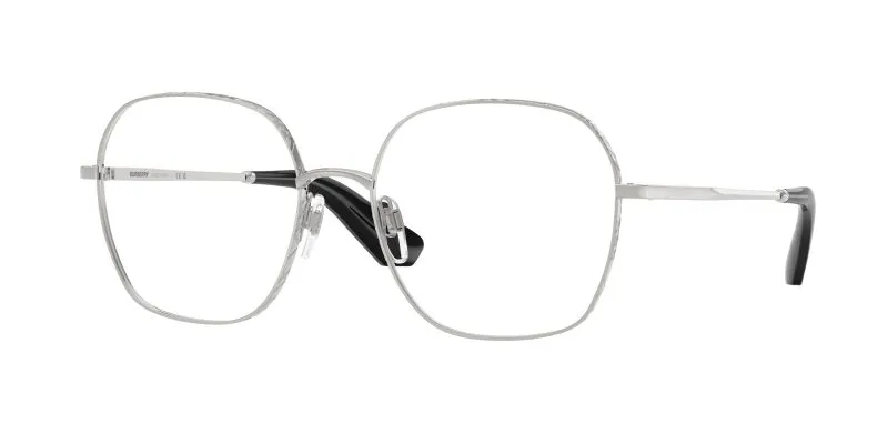 Burberry BE1399 1005 แว่นสายตากรอบโลหะสีเงิน ลาย Metal Check สำหรับผู้หญิง