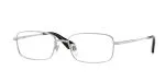 Burberry BE1402D 1005 แว่นสายตากรอบโลหะสีเงิน ลาย METAL CHECK ผู้ชาย