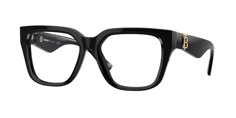 Burberry BE2403F 3001 แว่นสายตาอะซิเตทสีดำขัดเงา สำหรับผู้หญิง