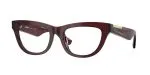 Burberry BE2406U 4115 แว่นสายตาสีแดงลาย Check อะซิเตทประกาย สำหรับผู้หญิง Burberry BE2406U 4115 แว่นสายตาสีแดงลาย Check อะซิเตทประกาย สำหรับผู้หญิง