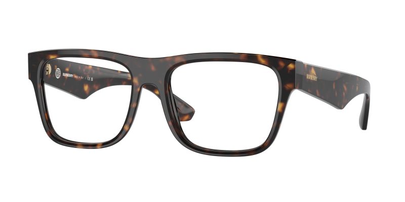 Burberry BE2411F 3002 แว่นสายตาฮาวานาเข้มทรงสี่เหลี่ยม สำหรับผู้ชาย