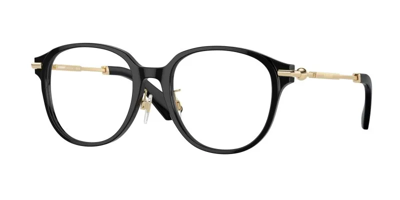 Burberry BE2412D 3001 แว่นสายตาทรงกลมสีดำขาทองอ่อน สำหรับผู้หญิง Burberry BE2412D 3001 แว่นสายตาทรงกลมสีดำขาทองอ่อน สำหรับผู้หญิง