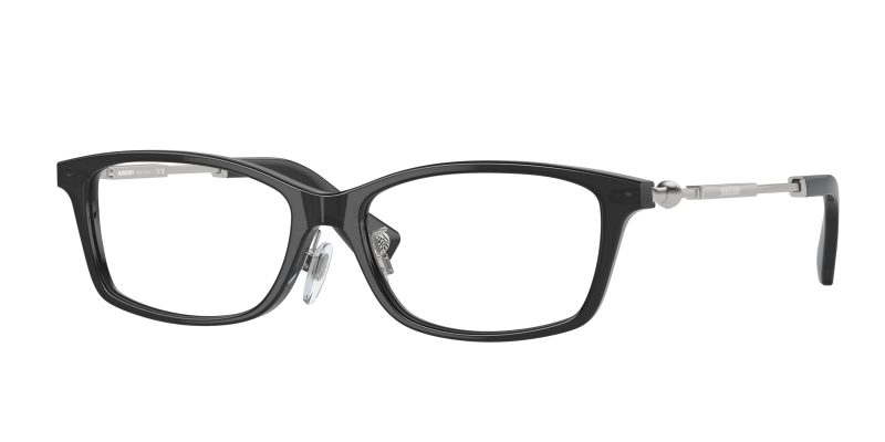 Burberry BE2414D 4112 แว่นสายตากรอบอะซิเตทสีเทาเข้ม ขาโลหะสีเงิน สำหรับผู้ชาย