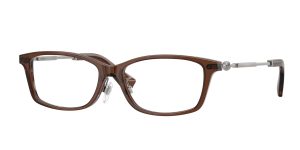 Burberry BE2414D 4245 แว่นสายตาสีน้ำตาลขาแว่นกันเมทัล สำหรับผู้ชาย