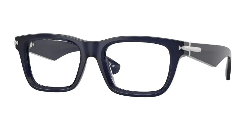 Burberry BE2419 4120 แว่นสายตาสีน้ำเงินอะซิเตท ผู้ชาย LOGO BAR