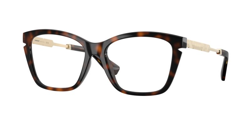 Burberry BE2427U 3002 แว่นสายตาทรงตาแมวสีฮาวานาเข้ม สำหรับผู้หญิง